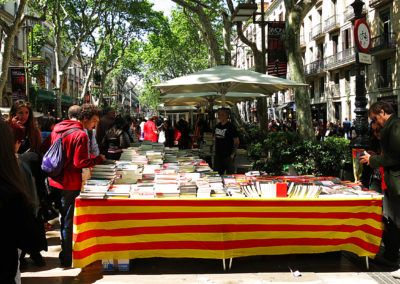 Paradas de libros de la Diada de San Jordi