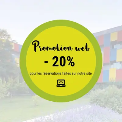 20% de réduction sur la réservation en ligne WEB
