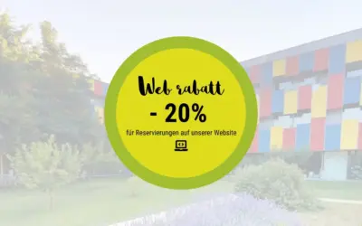 20% Rabatt bei Online-Buchung WEB