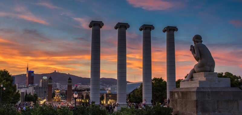 Posta de sol a Barcelona